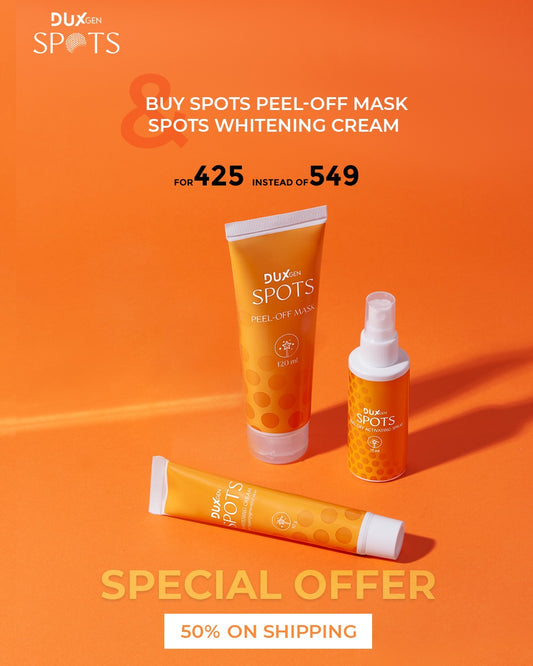 Spots peel off mask and Spots Whitening Cream Bundle
