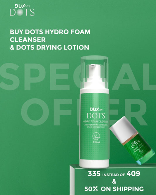 Dots drying lotion & Dots Hydro-Foam Cleanser Bundle